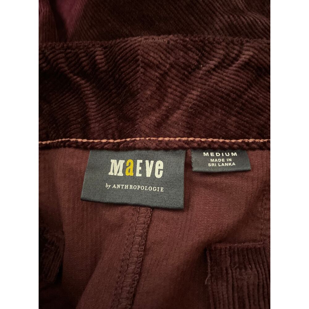 Maeve The Colette Corduroy Pencil Skirt Purple M Dark Academia Classic Boho Chic - Picture 4 of 7